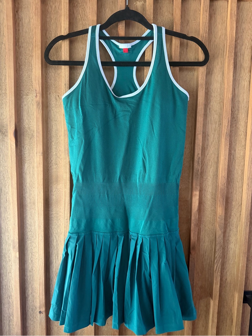 Wilson Green Racerback Tennis Dress with White Trim